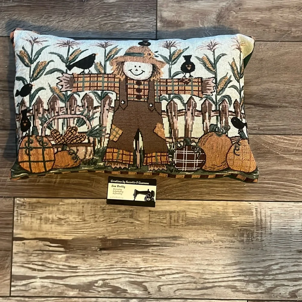 Handmade Fall Halloween Pillow